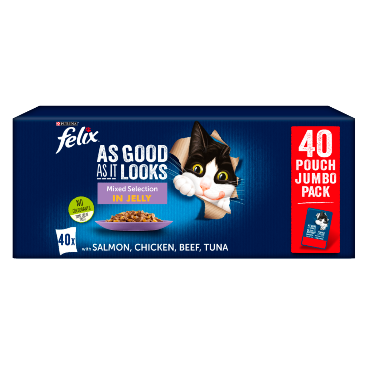 Felix AGAIL Cat Pouch - Favourites Selection Multipk 100g 40pk x 1