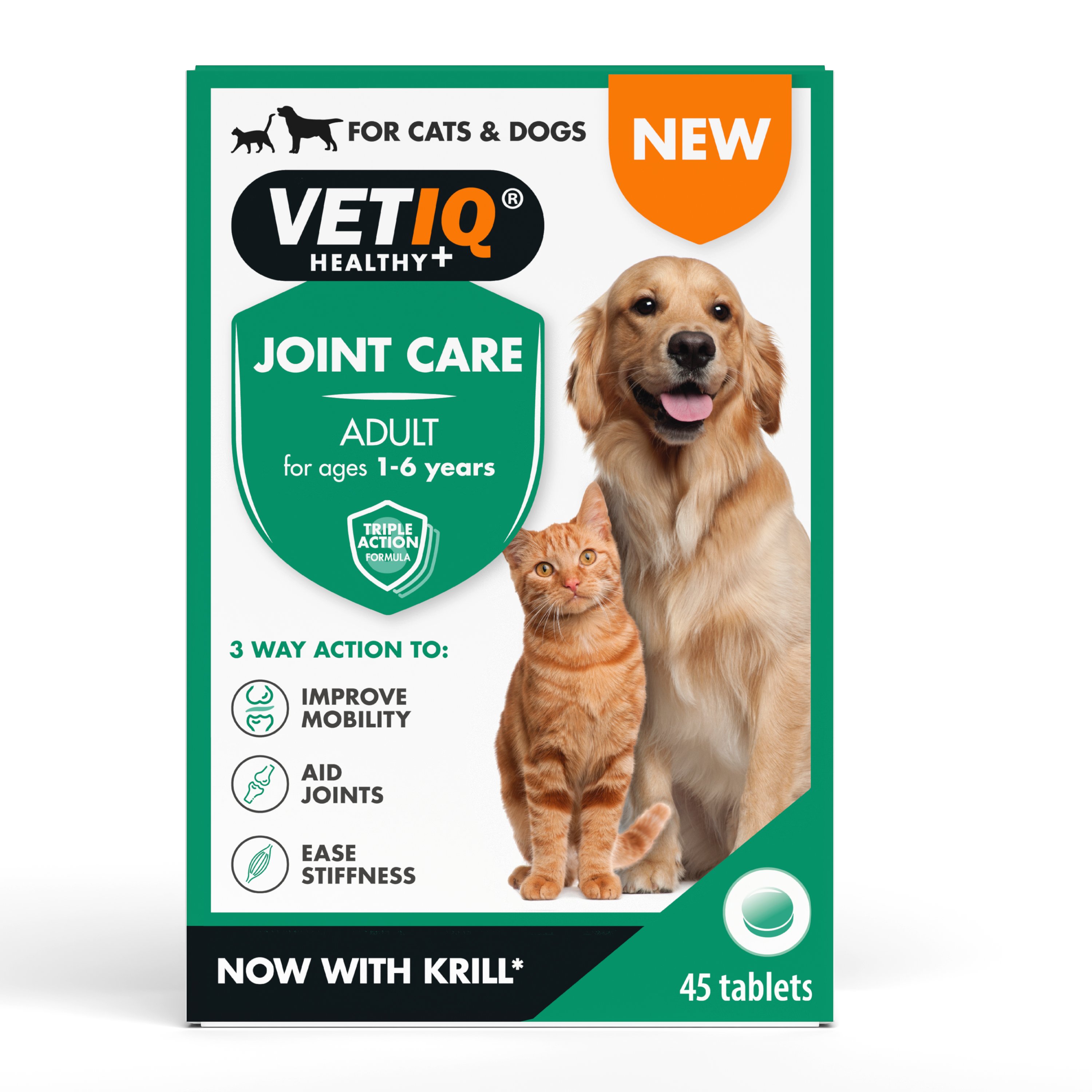 VETIQ Joint Care Extra+ Senior Tablets 45tab x 1
